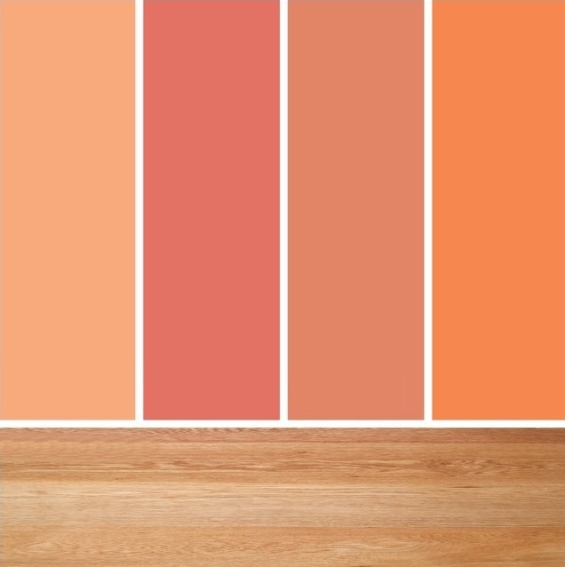 oranžová paleta farieb