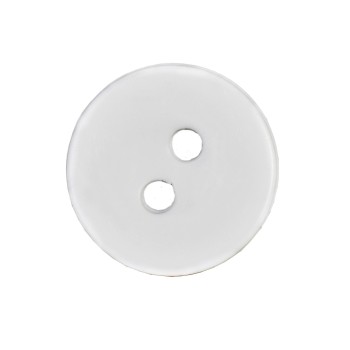gombík mangľovací plastový biely