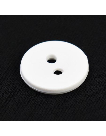 gombík mangľovací plastový biely