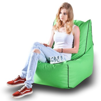 Sedací vak stolička nylonová zelená EMI