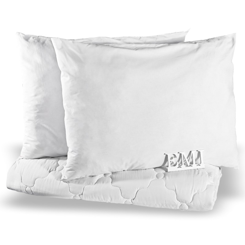Set manželskej prikrývky a vankúšov Ekonomic 220x200 + 90x70 (2x) EMI