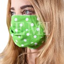Ochranné rúško dvojvrstvové textilné zelené s gumičkou EMI