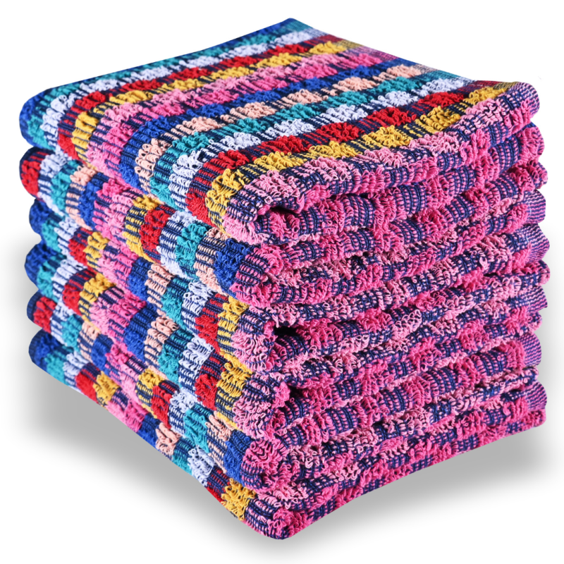 Sada farebných bavlnených uterákov 6 ks 50x70 cm Colorissima