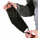 Ochranné rúško dvojvrstvové textilné čierne s gumičkou EMI
