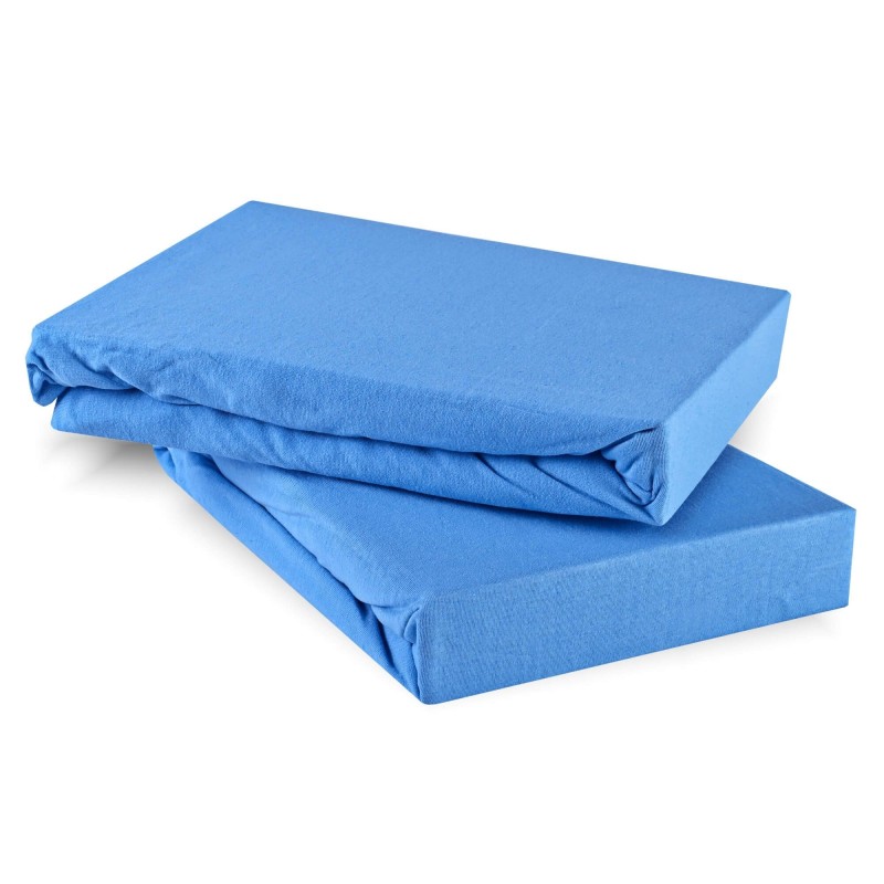 Plachta posteľná modrá jersey EMI