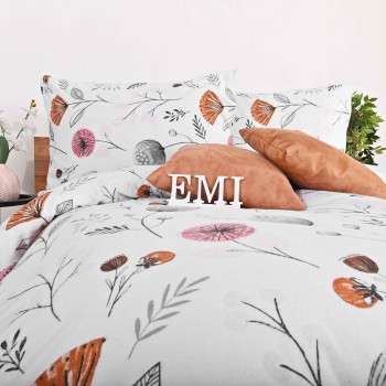 Flanelové obliečky Kayla biele EMI