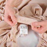 Nepremokavá plachta s gumičkou po obvode krémová | EMI