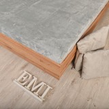 Plachta na posteľ z mikroplyšu sivá EMI - hebká plachta na zimu EMI