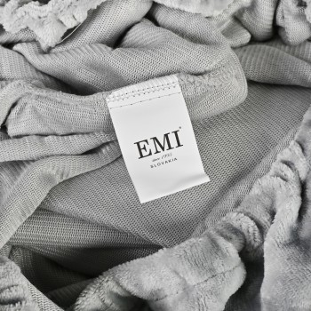 Plachta na posteľ z mikroplyšu sivá EMI - hebká plachta na zimu EMI