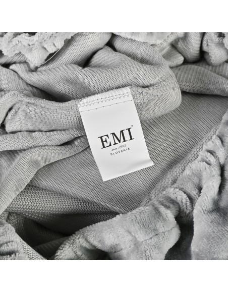 Plachta na posteľ z mikroplyšu sivá EMI - hebká plachta na zimu EMI