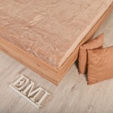 Plachta posteľná z mikroplyšu hnedá EMI