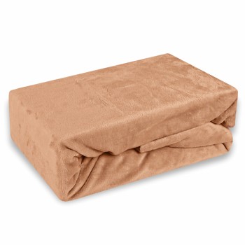 Plachta posteľná z mikroplyšu hnedá EMI