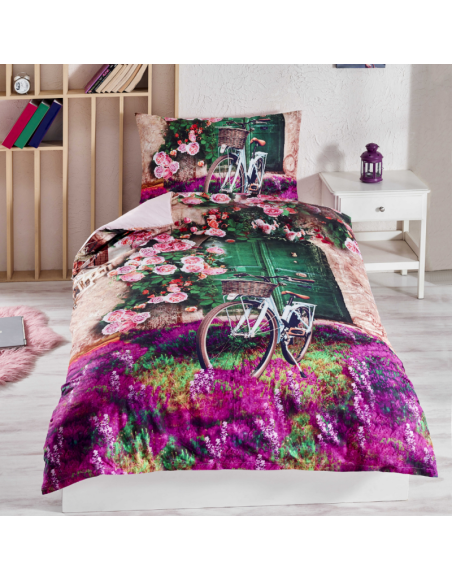 3D obliečky bavlnené Violet EMI