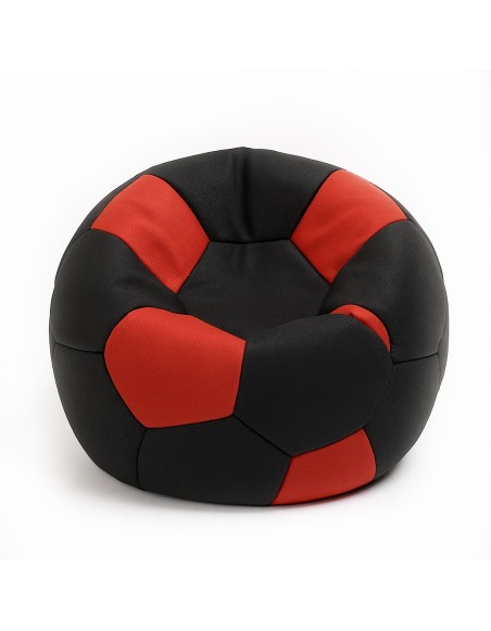 Sedací_vak_futbalová_lopta_malá_čiernočervená_EMI