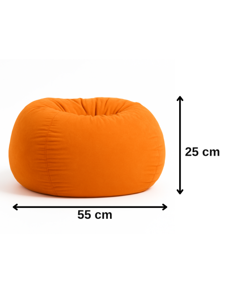 Sedací vak oranžový leňošník EMI