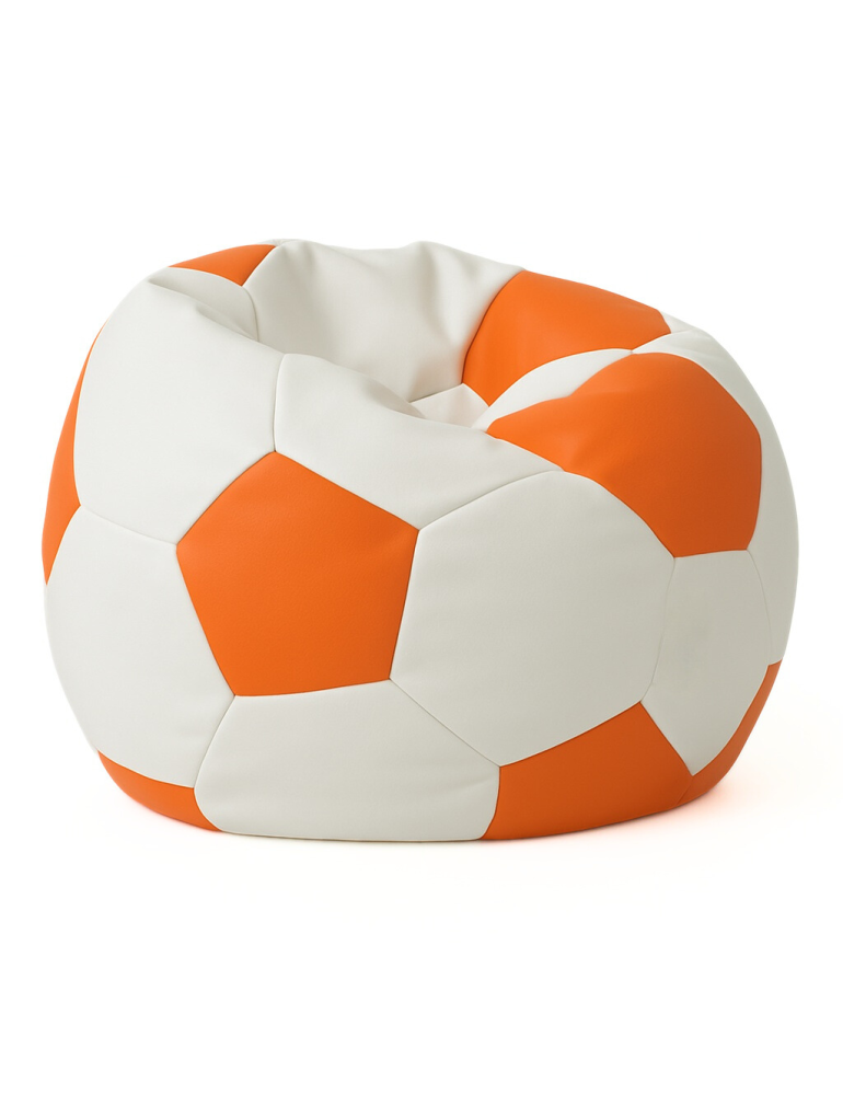 363_Sedací_vak_futbalová_lopta_malá_bielooranžová