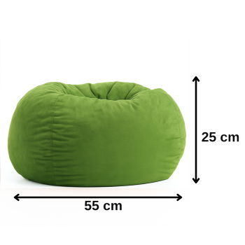 Sedací vak leňošník zelený EMI