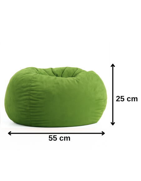 Sedací vak leňošník zelený EMI
