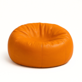 sedací vak guľa oranžová EMI