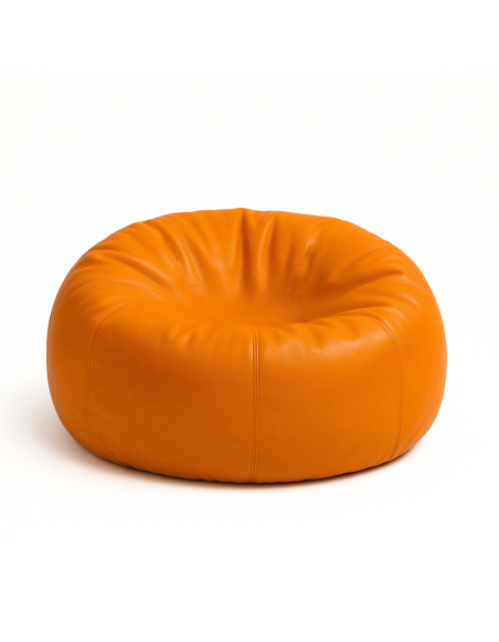 sedací vak guľa oranžová EMI