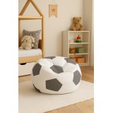 Sedací vak futbalová lopta bielosivá EMI