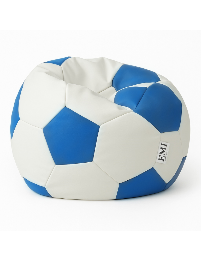 Sedací vak futbalová lopta bielomodrá EMI Sedací vak futbalová lopta bielomodrá EMI