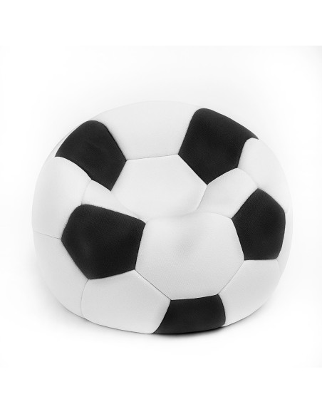 Sedací vak futbalová lopta malá bielo-čierna EMI