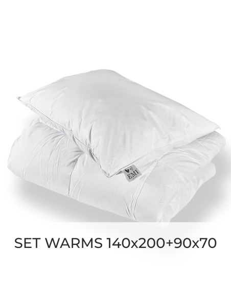 Set perovej prikrývky a vankúša Warms 140x200 + 90x70 EMI