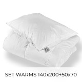 Paplón a vankúš z peria Warms 140x200 + 50x70 EMI
