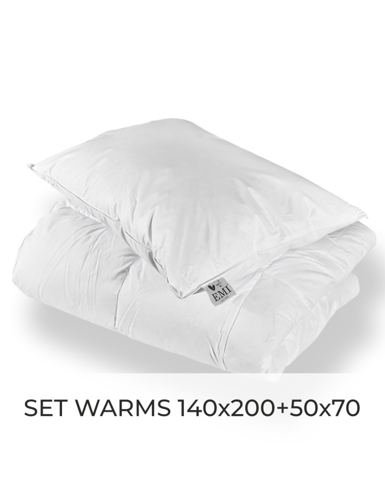 Set perovej prikrývky a vankúša Warms 140x200 + 50x70 EMI