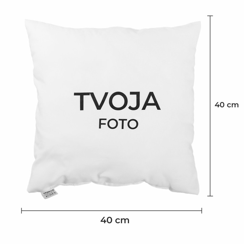 Vankúš s vlastnou fotkou 40x40 cm EMI