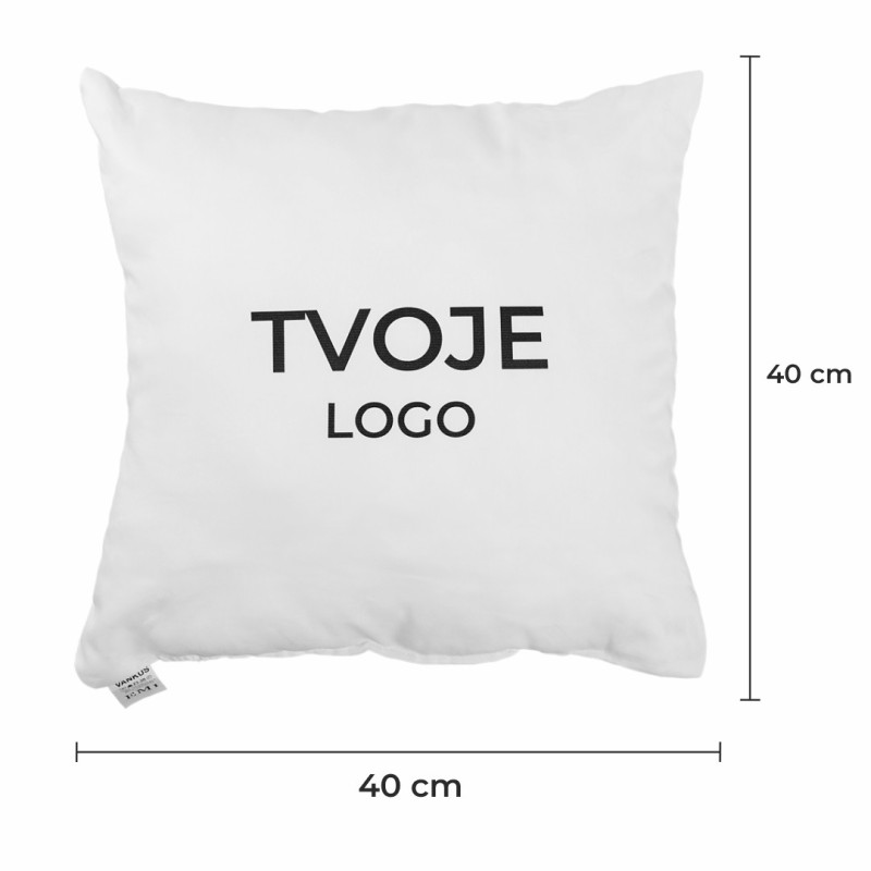 Vankúš s vlastným logom 40x40 cm EMI