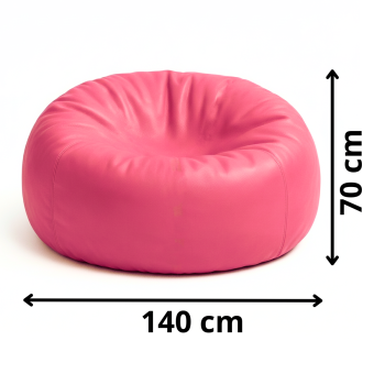 Sedací vak guľa ružová EMI