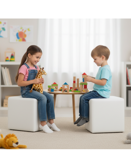 Sedací vak taburetka kocka