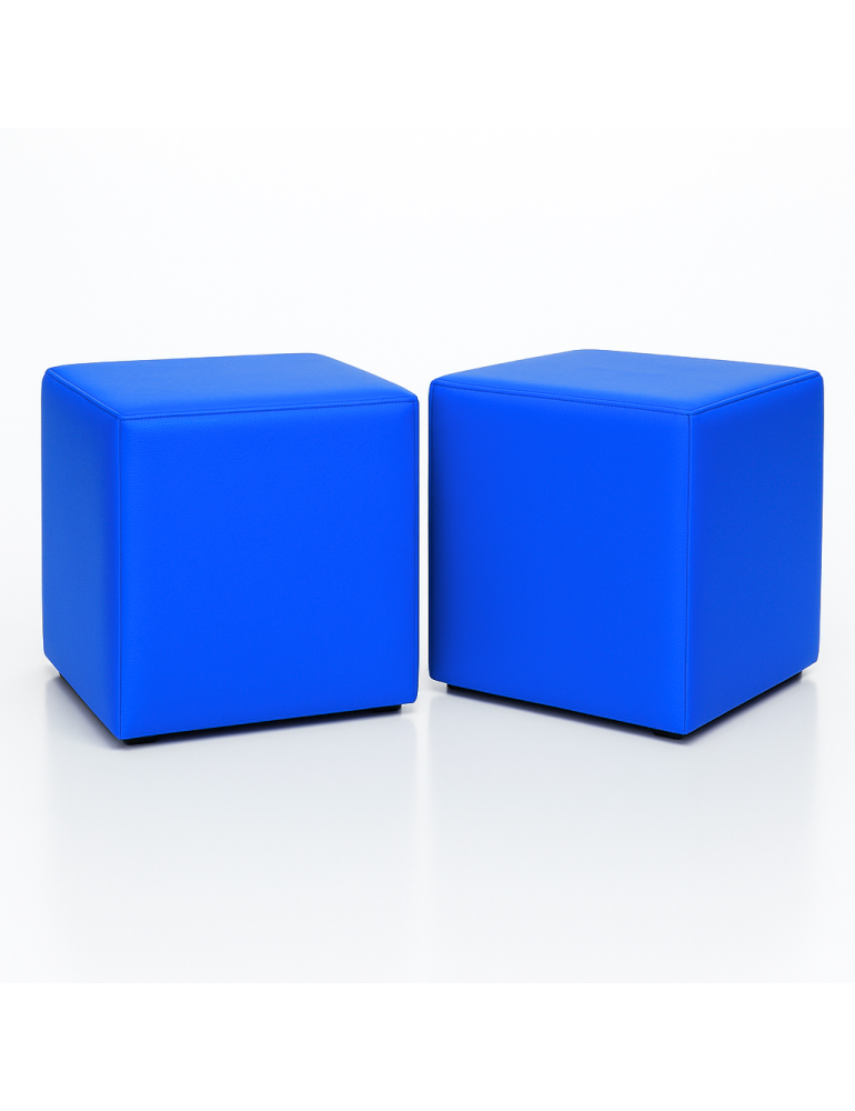 Sedací vak taburetka kocka modrá EMI Sedací vak taburetka kocka modrá EMI
