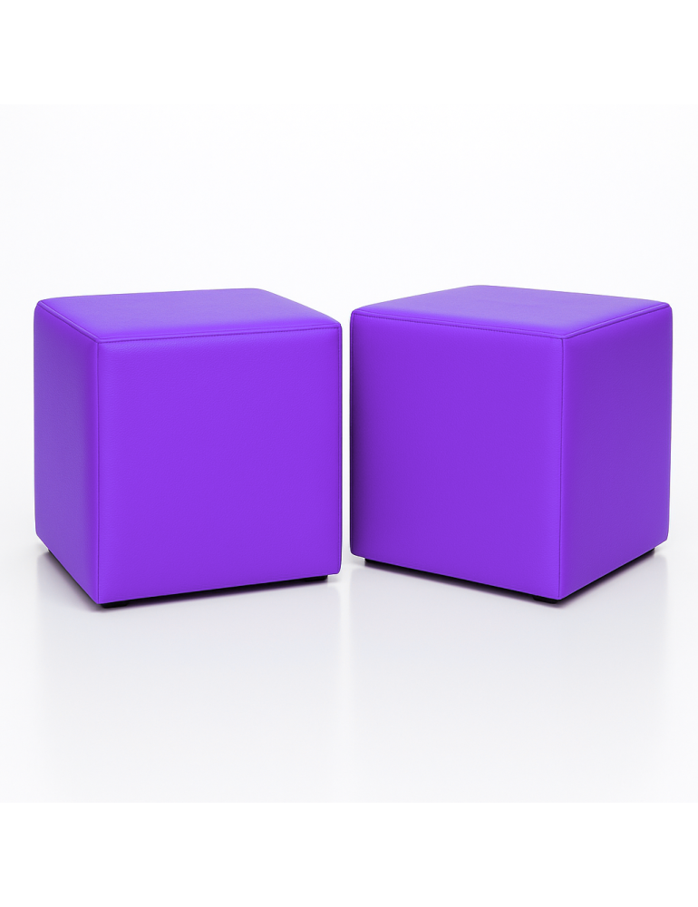 Sedací vak taburetka fialová