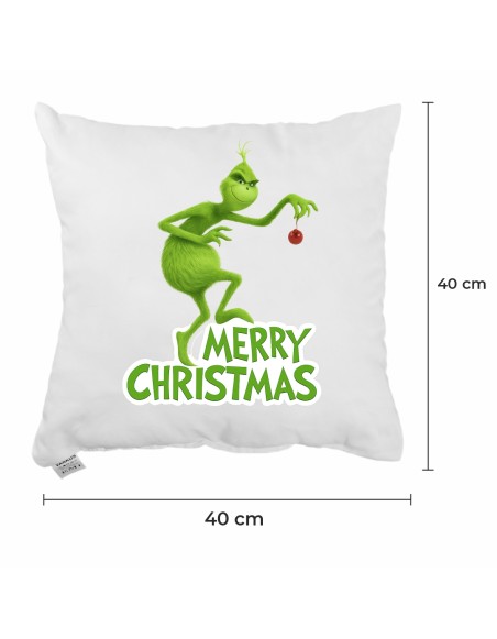 Vianočný vankúš Grinch a Vianoce 40x40 cm EMI
