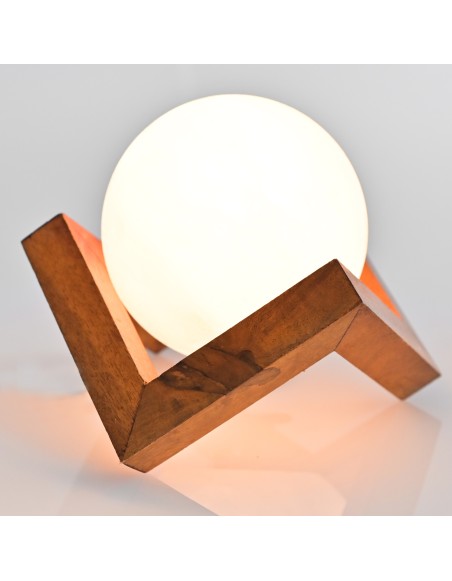 Soľná lampa Mesiac