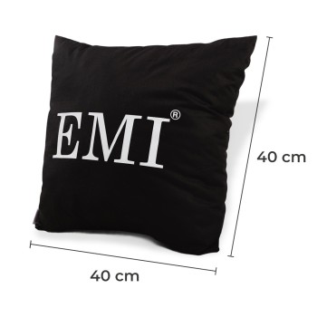 Vankúš 40x40 s potlačou čierny EMI