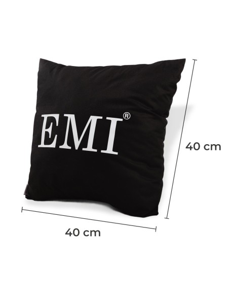 Vankúš 40x40 s potlačou čierny EMI