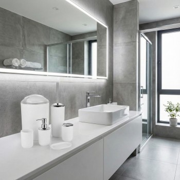 Súprava doplnkov do kúpeľne Levi biela EMI