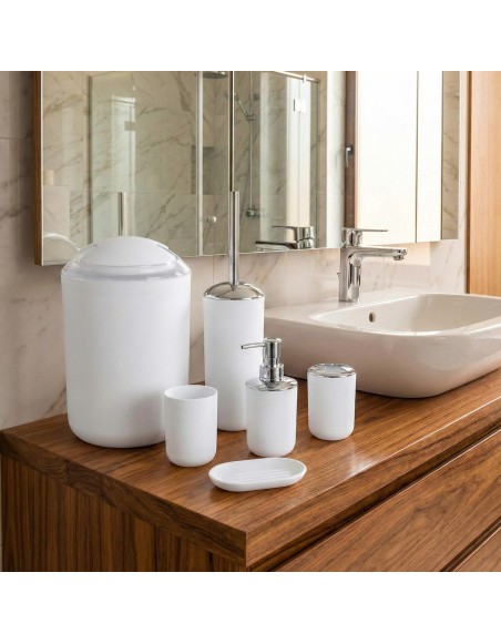 Súprava doplnkov do kúpeľne Levi biela EMI