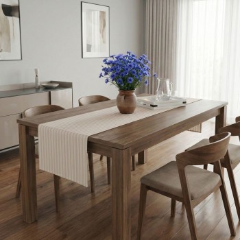 Behúň na stôl krémový Damal 34x180 cm EMI