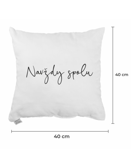 Dekoratívny vankúš Navždy spolu 40x40 cm EMI