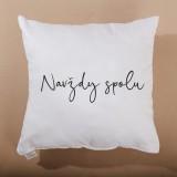 Dekoratívny vankúš Navždy spolu 40x40 cm EMI