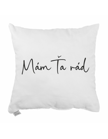 Dekoratívny vankúš Mám Ťa rád 40x40 cm EMI