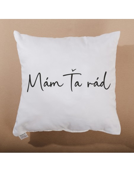 Dekoratívny vankúš Mám Ťa rád 40x40 cm EMI