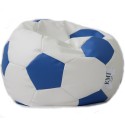 Sedací vak futbalová lopta malá bielomodrý EMI