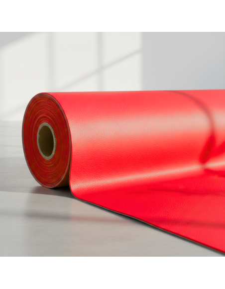 Metráž ekokoža červená EMI