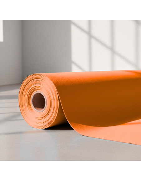 Metráž ekokoža oranžová EMI